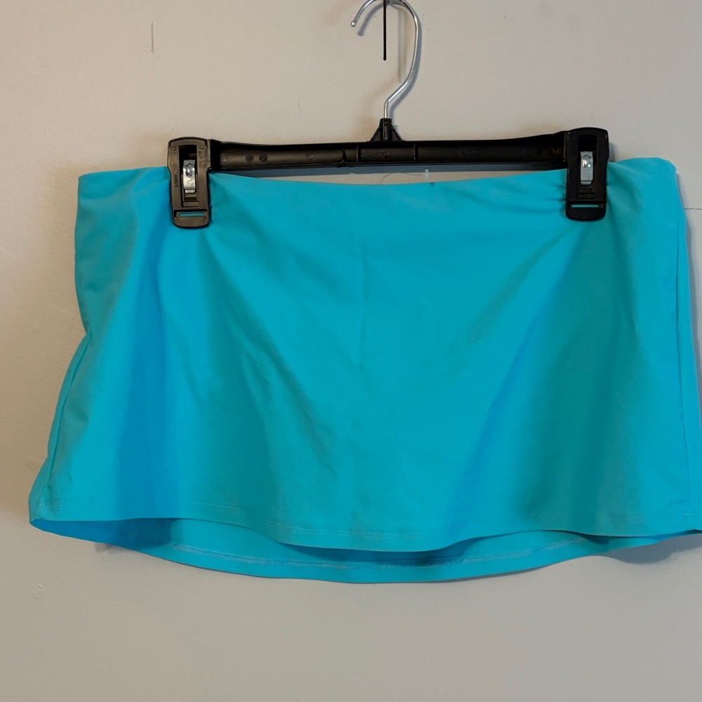 Island Escape Turquoise Swim Skirt. Size 12. See note!